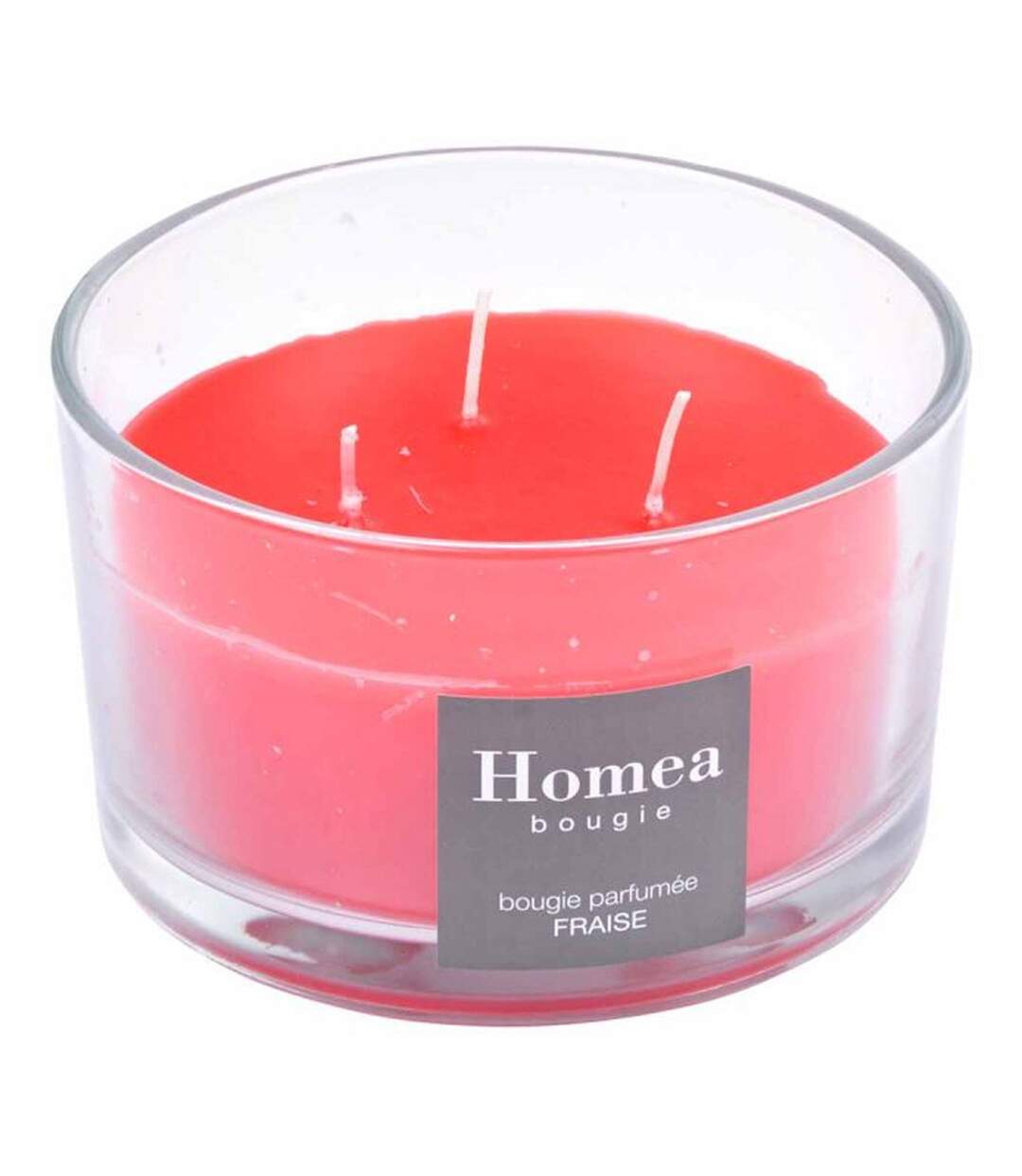 Bougie Parfumée 3 Mèches Essentiel 13cm Fraise-2