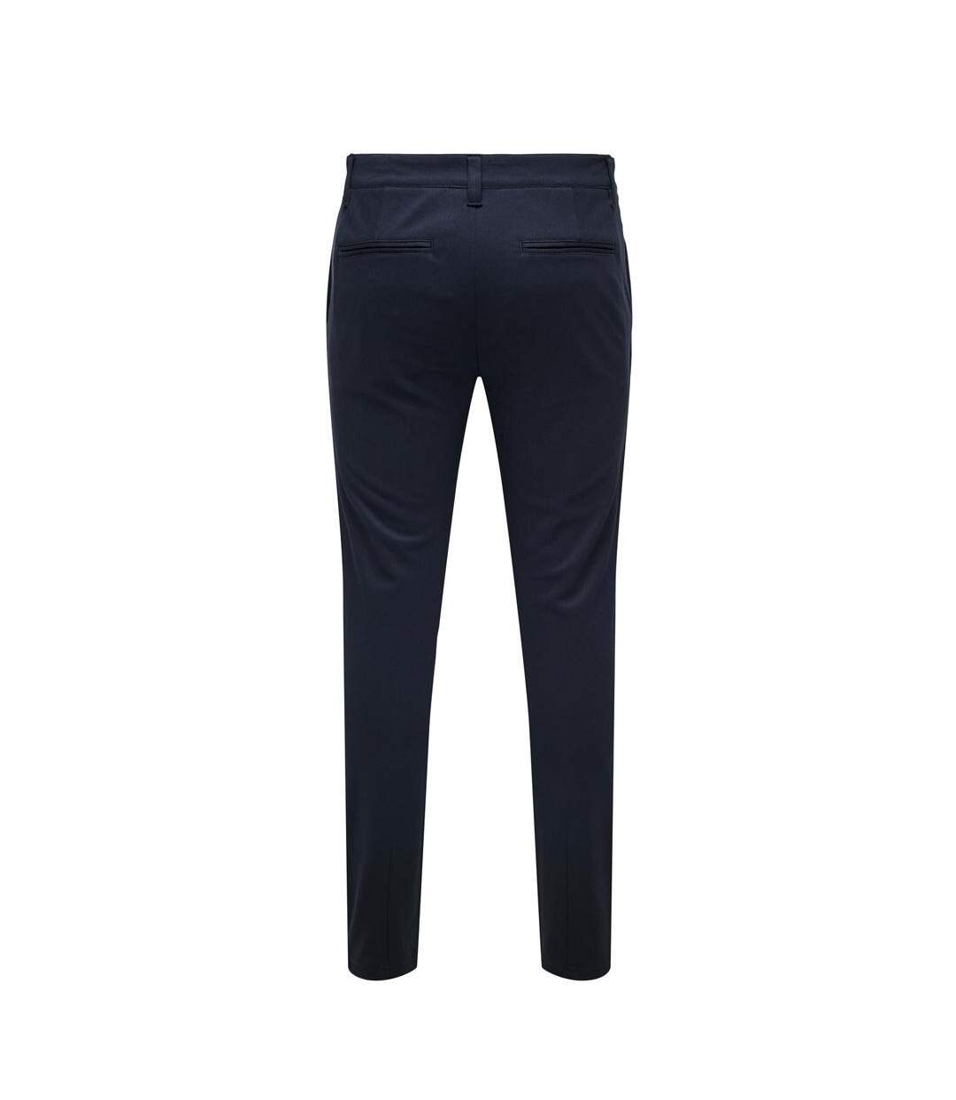 Pantalon fluide marine foncé homme only & sons thor-2