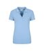 Womens/ladies uv protection polo shirt blue Mountain Warehouse