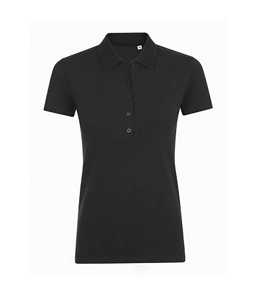 Phoenix polo uni femme noir SOLS