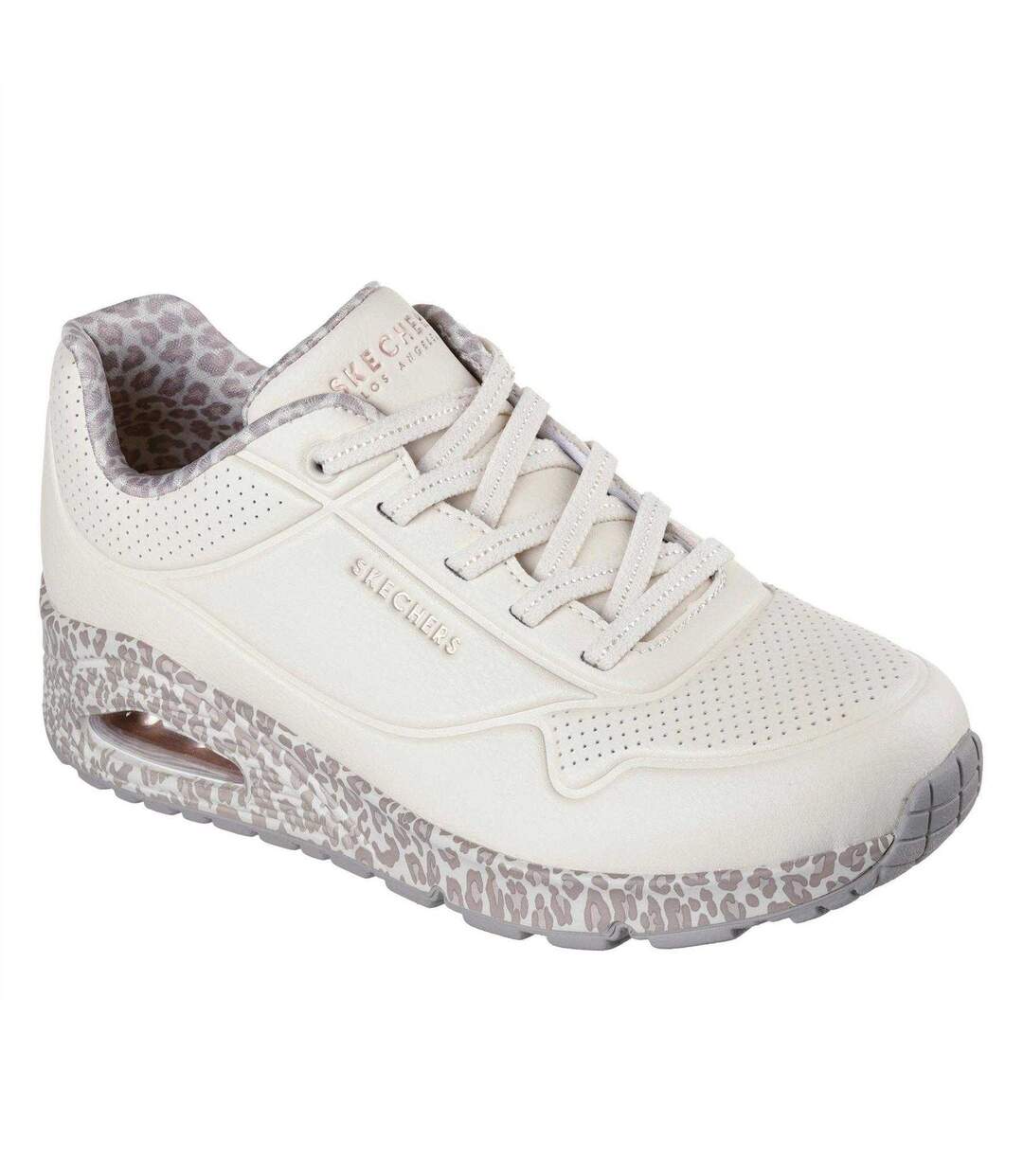 Baskets Uno Stand On Air Femme Blanc Skechers-1