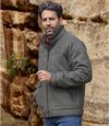 Kurtka ze sztucznego zamszu podszyta kożuszkiem sherpa Atlas For Men