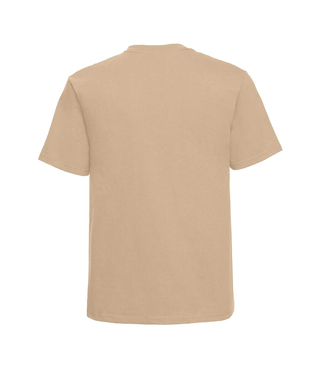 Europe T-shirt Épais Manches Courtes En Coton Homme Marron Clair Russell-2