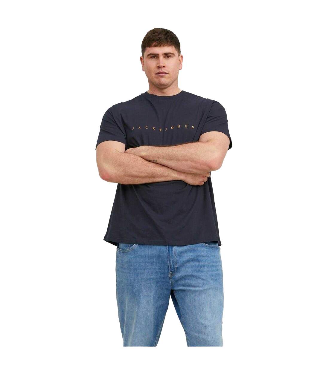 Mens Star Relaxed Fit T-shirt Dark Navy Jack And Jones-4