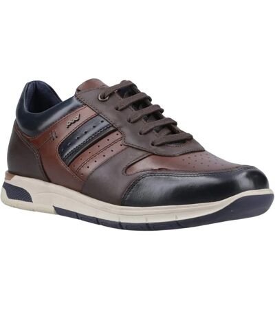 Baskets Motif/style Flèche Homme Bleu Marine Brun Clair POD