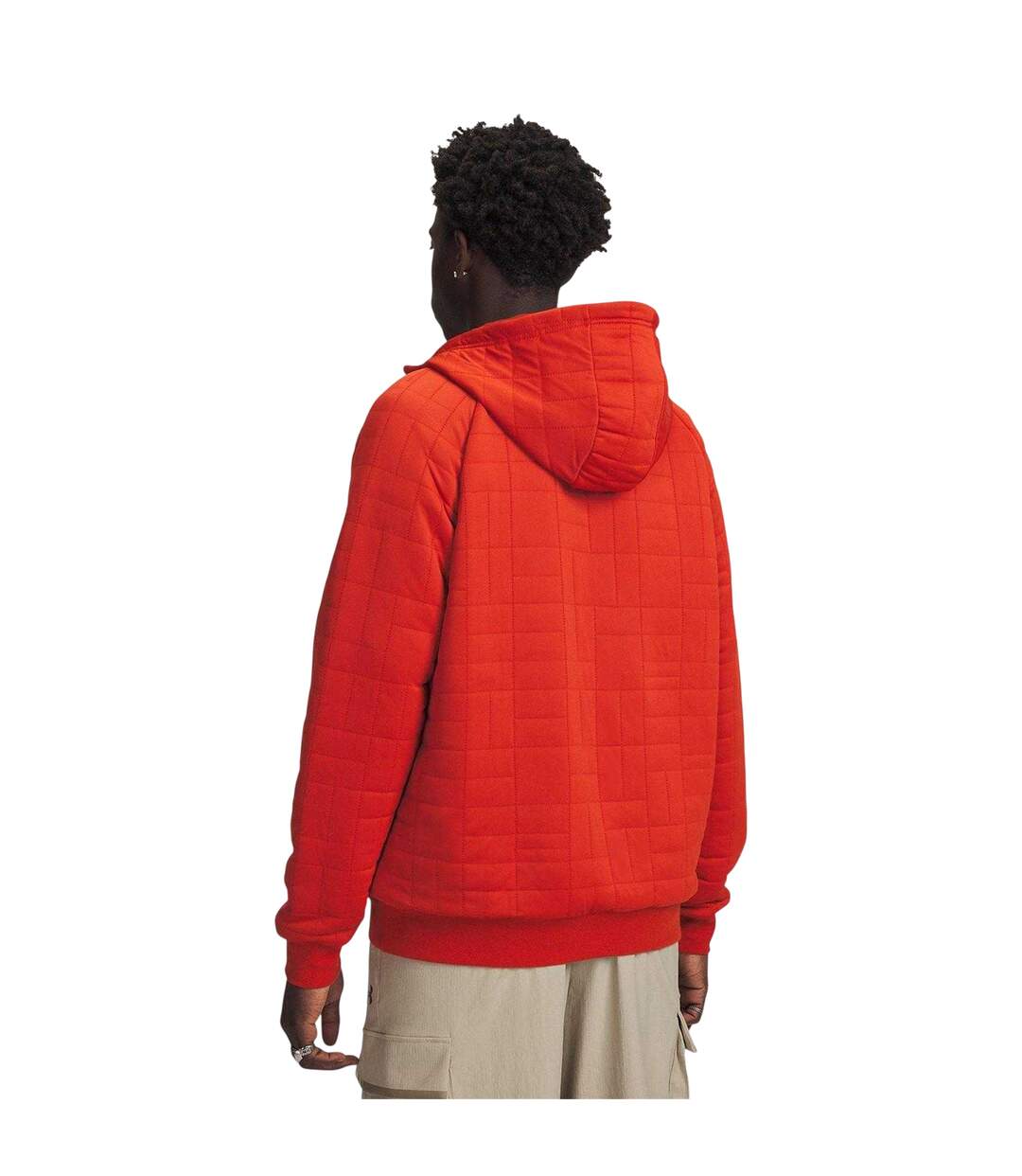 Mens Unstoppable Quilted Full Zip Hooded Jacket Orange Under Armour-2