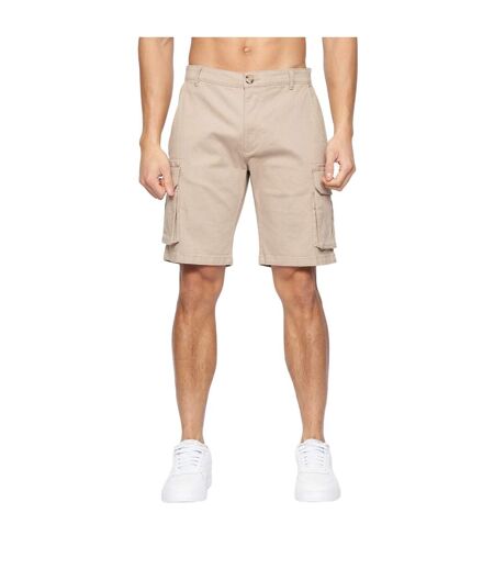 Short à poches frentons homme beige gris Crosshatch