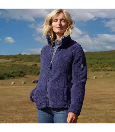 Veste Polaire Femme Lilas Foncé Lazy Jacks