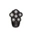 Rasoir avec 6 Têtes Flottantes USB 10cm Noir-2