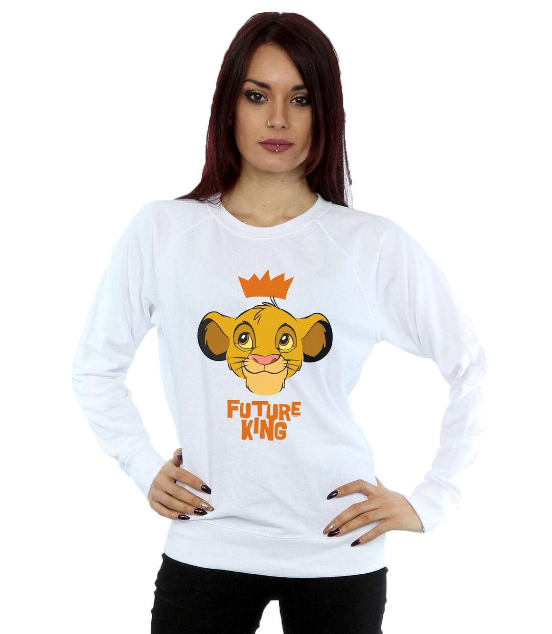 Disney Sweat-shirt Womens/Ladies The Lion King Simba Future King (Blanc) - UTBI22300-2