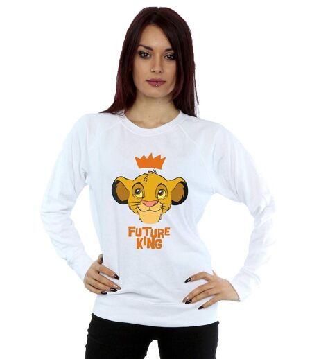 Disney Sweat-shirt Womens/Ladies The Lion King Simba Future King (Blanc) - UTBI22300