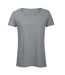 B&c Womens/ladies Favourite Cotton Triblend T-shirt Gris Clair Chiné B And C-1