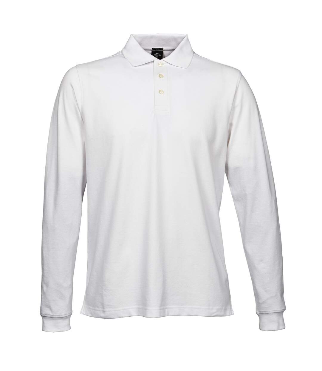 Tee Jays Mens Luxury Stretch Long Sleeve Polo Shirt (White) - UTBC3306