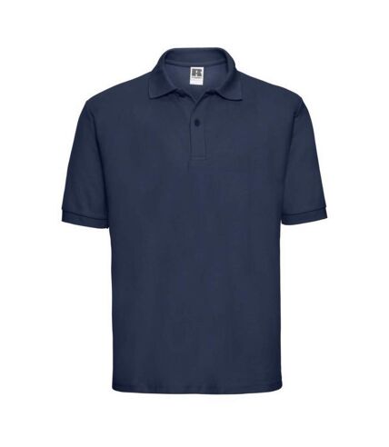 Jerzees Colours Mens 65/35 Hard Wearing Pique Short Sleeve Polo Shirt (French Navy)