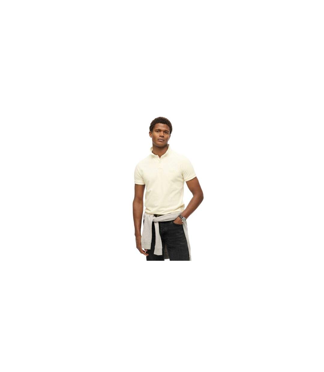 Polo Manches Courtes Homme Blanc Superdry-1