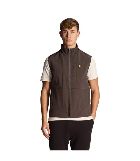 Mens softshell vest gunmetal Lyle & Scott