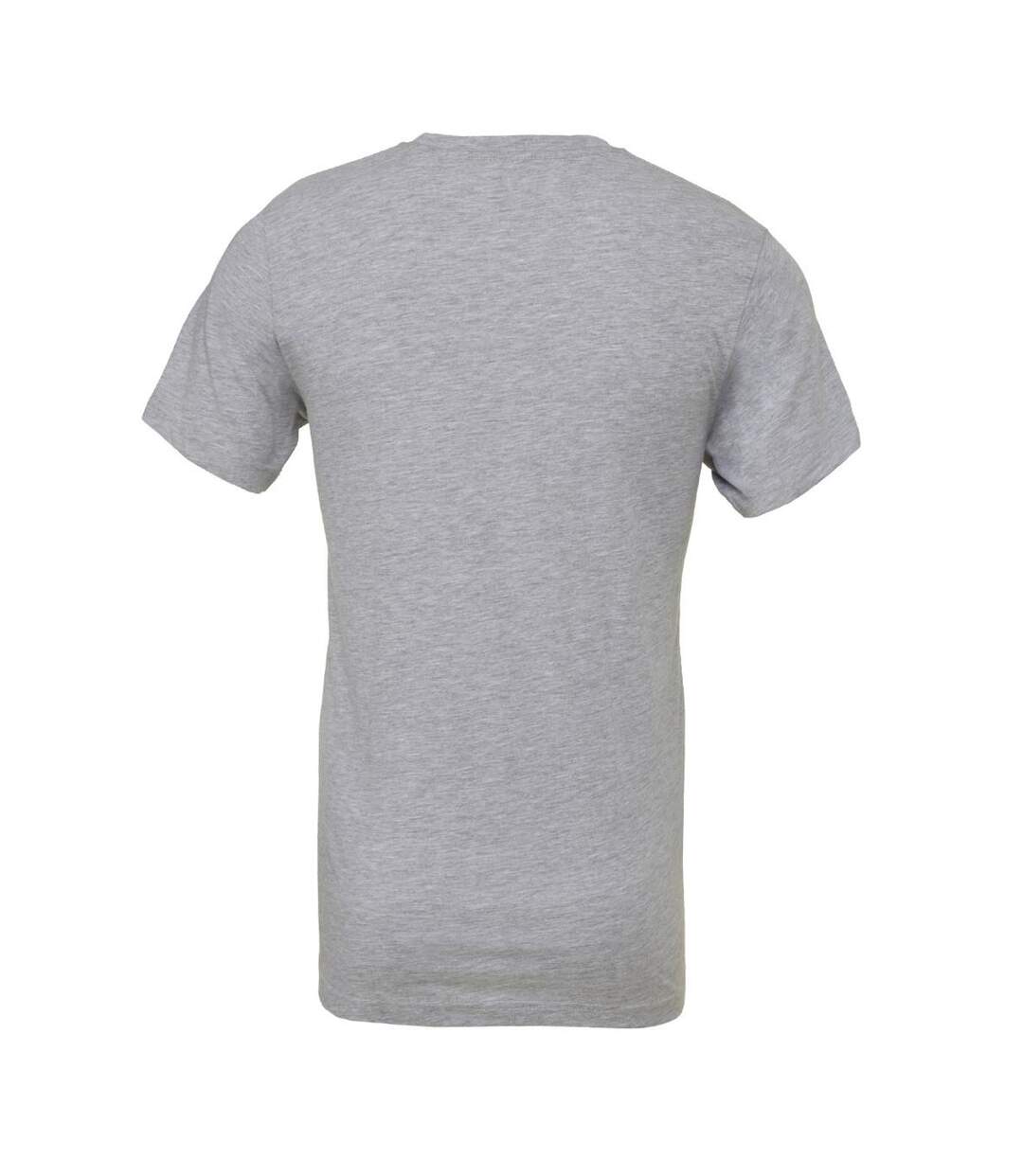 Unisex adult t-shirt ambient grey heather Bella + Canvas-2