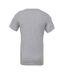 Unisex adult t-shirt ambient grey heather Bella + Canvas-2