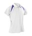 Spiro Mens Sports Team Spirit Performance Polo Shirt (White/Navy) - UTRW1470-1