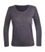 Tee-shirt MAYFLOWER CLOE3G manches longues : le confort urbain en gris ardoise-2