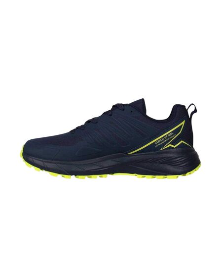 Baskets Caracal Homme Bleu Marine Jaune Fluo Karrimor