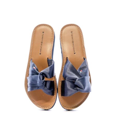 Sandales marine femme tommy hilfiger satin elevated beach - 37