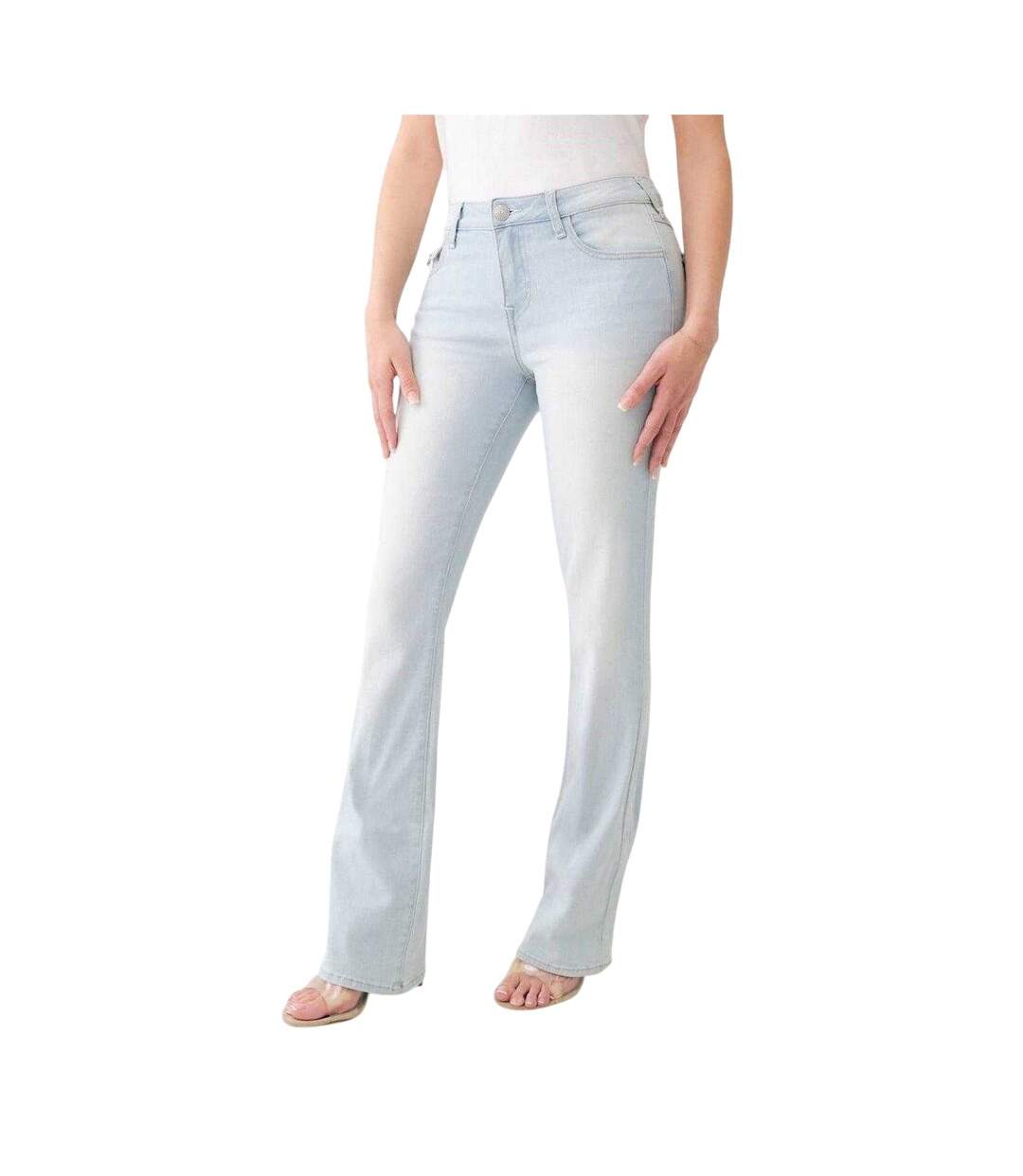 Womens/ladies Denim Bootcut Jeans Blue True Religion-2