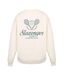Mens Embroidered Logo Sweatshirt White Slazenger-3