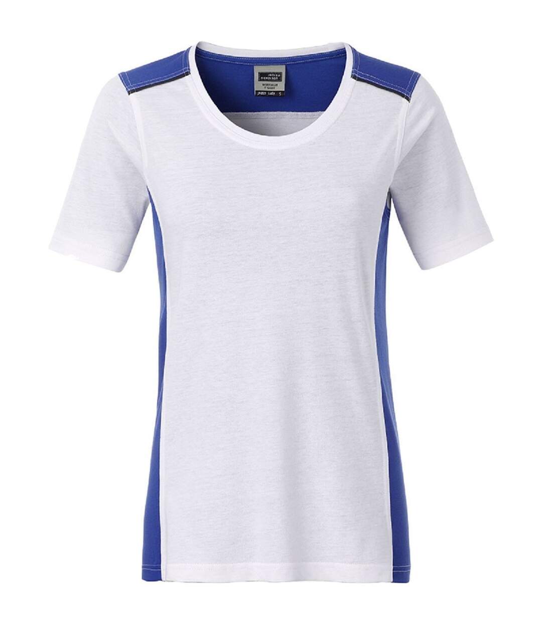 T-shirt de travail manches courtes - Femme - JN859 - blanc-1