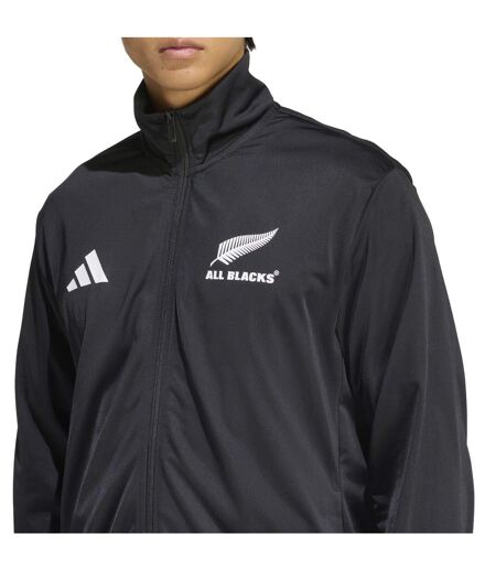 Mens Polyester Tracksuit Top Black Adidas