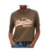 T-shirt marron femme superdry embellished-1
