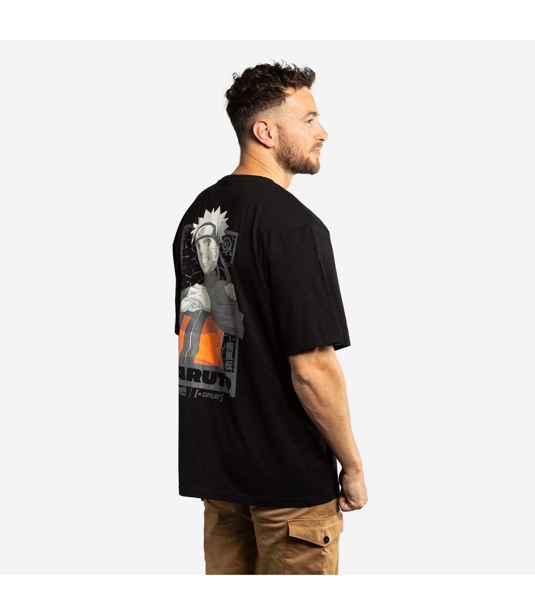 T-shirt homme relax fit avec print Naruto Shippuden Naruto Capslab-4