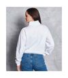 Awdis Womens/Ladies Cropped Sweatshirt (Arctic White)