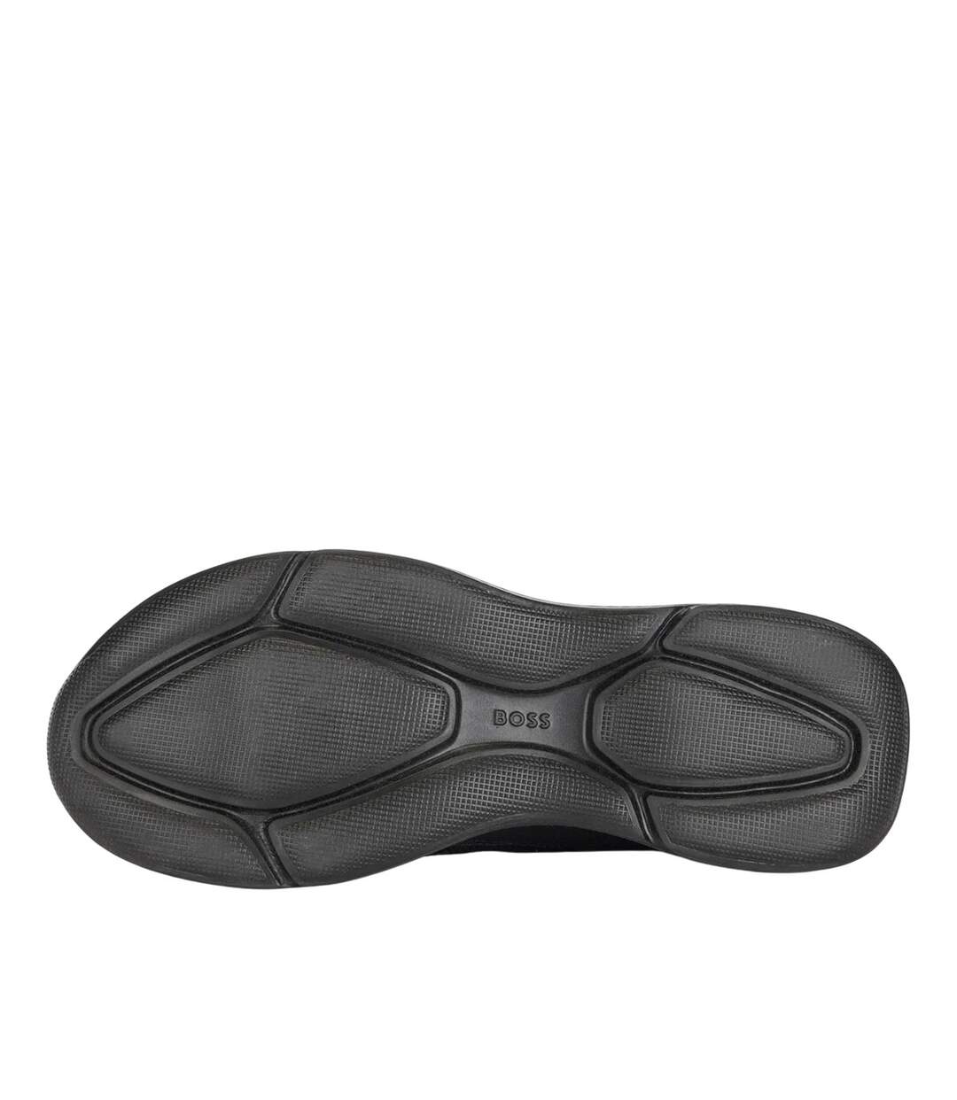Mens Dean Leather Running Trainers Black Boss-3