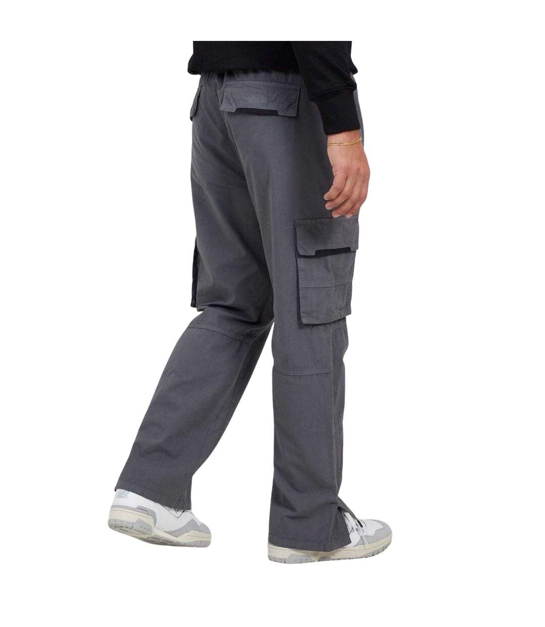 Pantalon À Poches Homme Gris Foncé Brave Soul-3