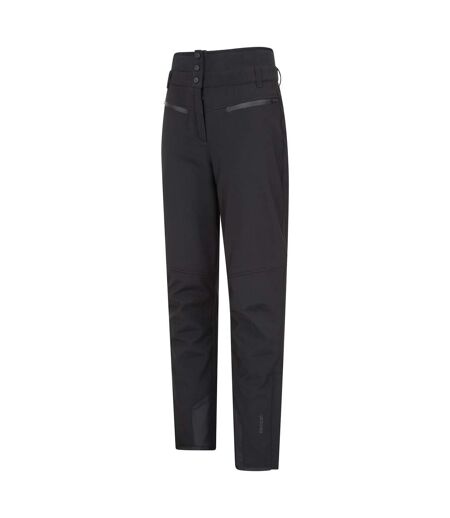 Womens/ladies Avalanche Recco High Waist Ski Trousers Black Mountain Warehouse