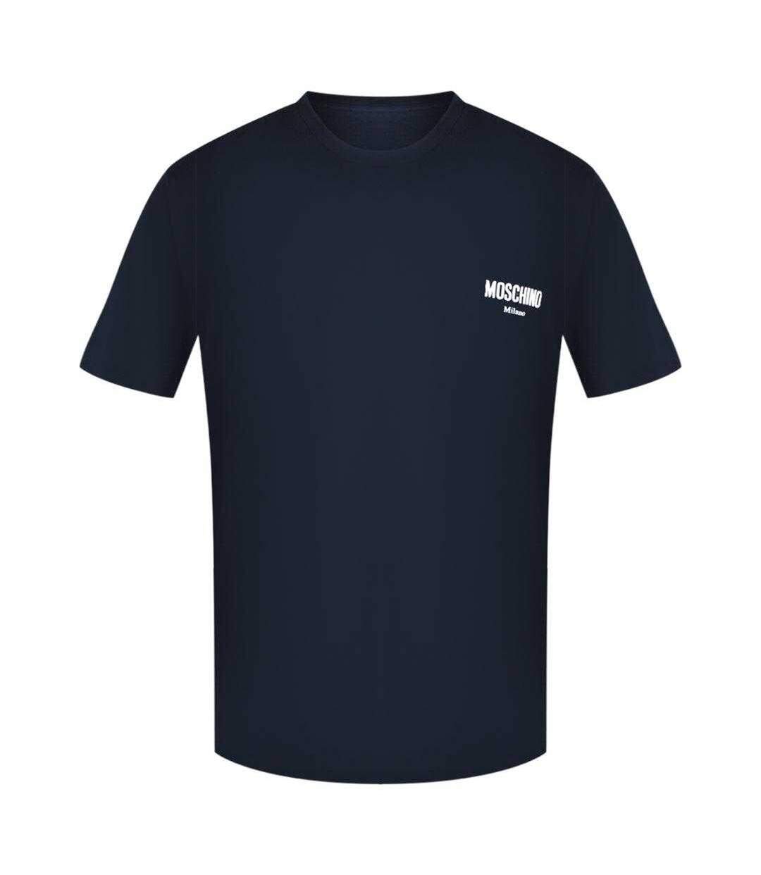 T-shirt Milano Homme Bleu Marine Moschino-1
