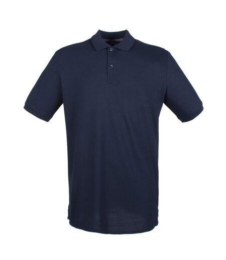 Henbury Mens Modern Fit Cotton Pique Polo Shirt (Navy) - UTPC2590