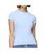 T-Shirt bleu femme pieces fylla-1