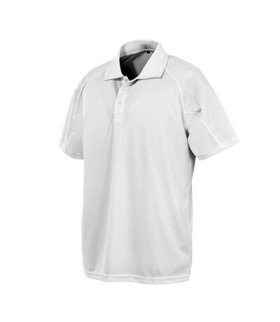 Spiro Unisex Adults Impact Performance Aircool Polo Shirt (White)