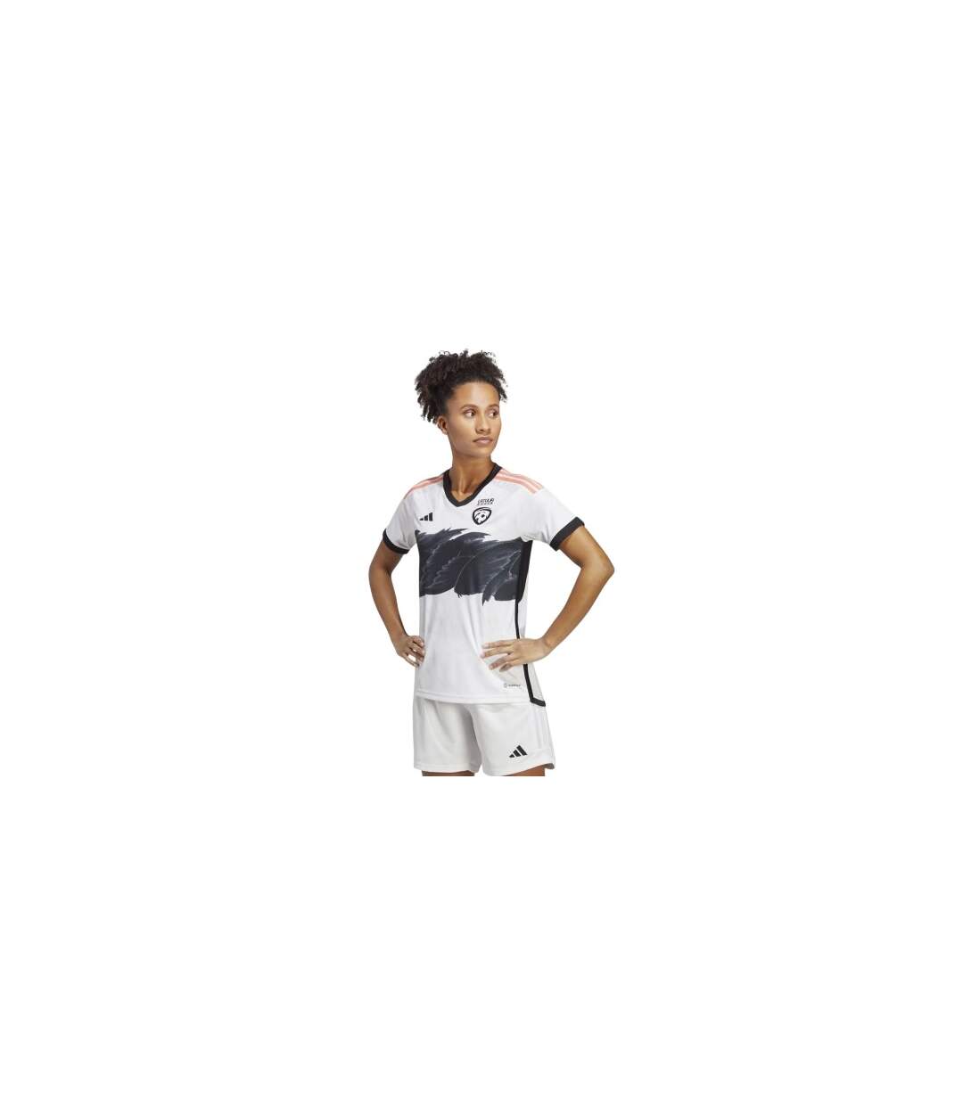 Maillot De Foot Motif/style Lettonie Femme Blanc Adidas-1