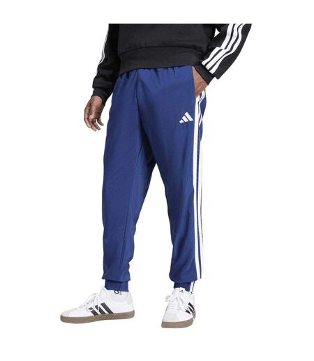 Mens 3s Tracksuit Bottoms Dark Blue White Adidas