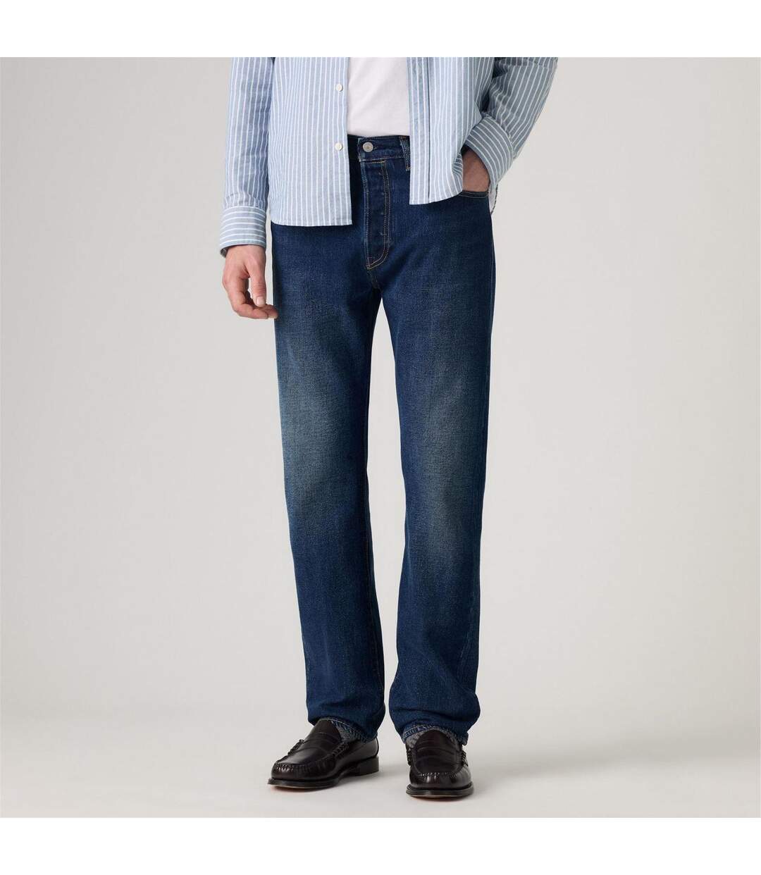 Mens 501 Original Crash Courses Jeans Terra Levis-1