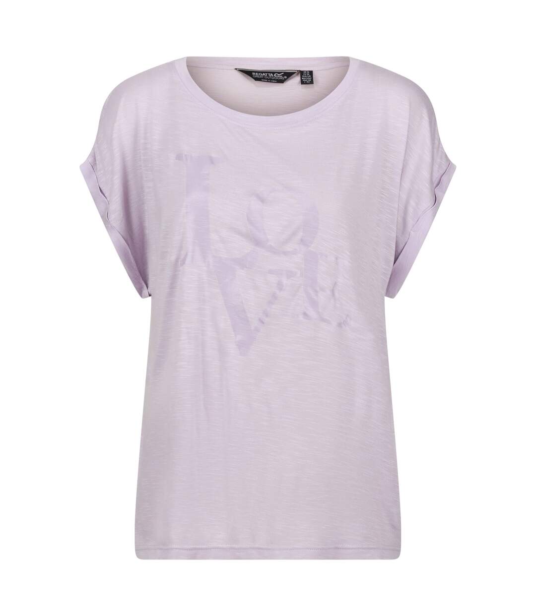 T-shirt roselynn femme lilas pastel Regatta