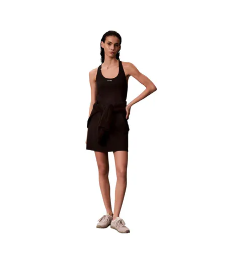 Robe Courte Motif/style Icône Femme Noir Calvin Klein