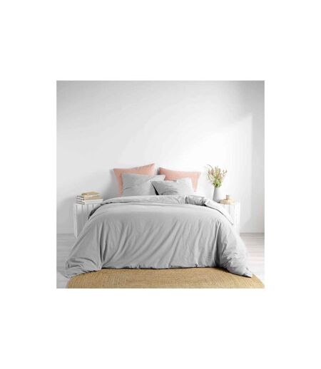 Parure de Lit 3 Pièces Linette 260x240cm Gris
