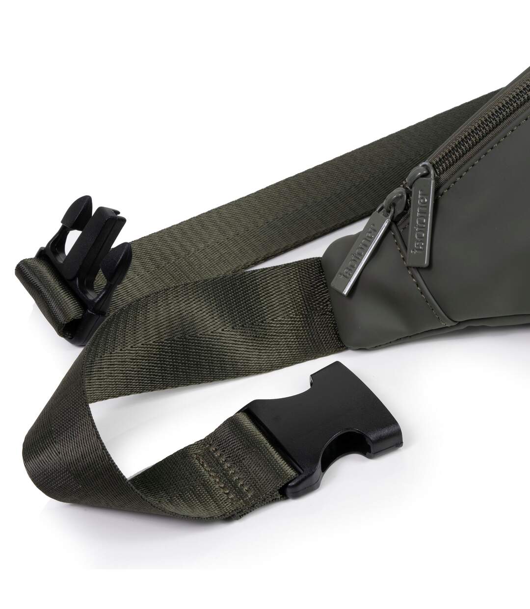 Isotoner banane mixte adulte noir bandoulière, tendance, ceinture réglable, détachable, pratique, prêt du corps-4