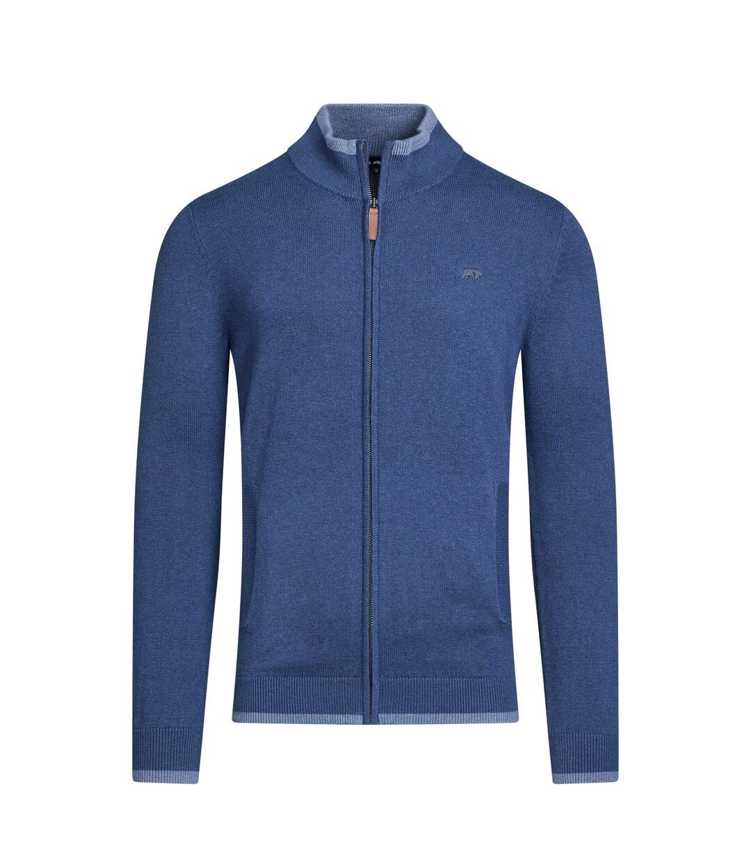 Cardigan homme bleu marine Raging Bull-1