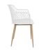 Fauteuil pour table de jardin design Malaga - Blanc