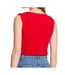 T-Shirt rouge femme morgan ornementation-2